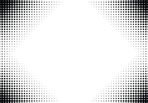 Pop art styled halftone retro background with comic dots Illustrazione stock