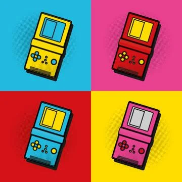 Pop art tetris frames イラスト素材