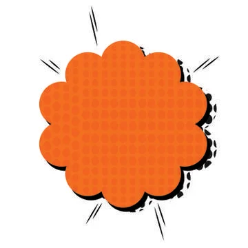 Pop art text box Illustrazione stock