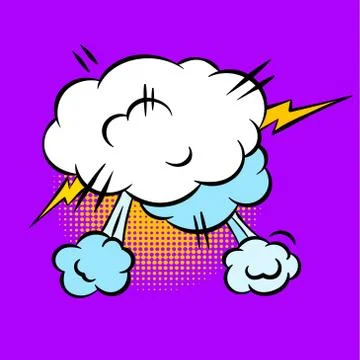 Pop art text bubble, illustration in vector format Stock-Illustration