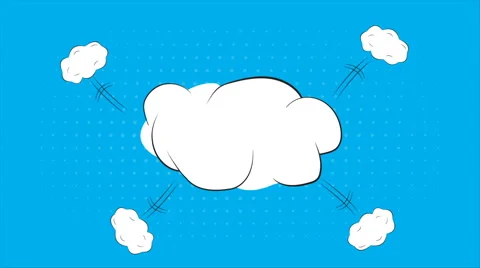 Pop art text bubble. Video animation. Stock Footage 68003741