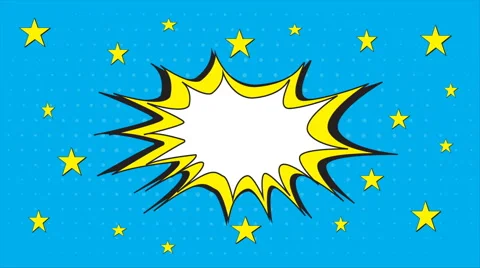 Pop art text bubble. Video animation. Stock Footage 68004379