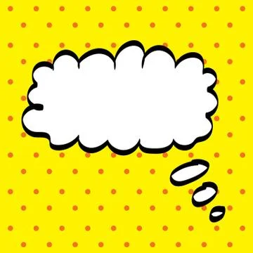 Pop art think bubble Stock Illustration