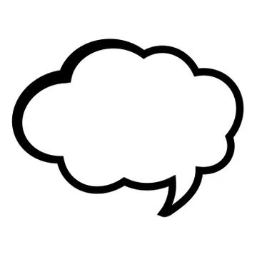 Pop art thinking bubble cartoon in black and white Illustrazione stock