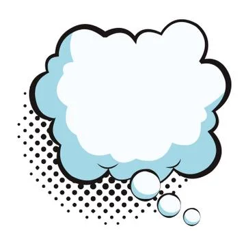 Pop art thinking bubble 스톡 일러스트