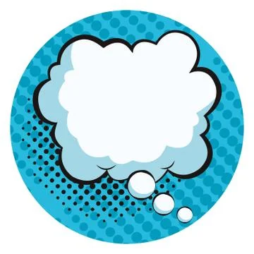 Pop art thinking bubble 스톡 일러스트