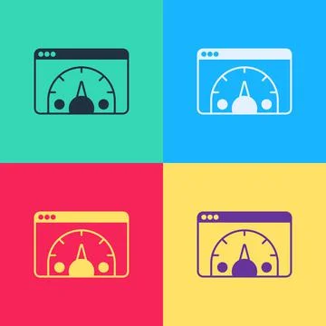 Pop art Web analytics information and development website statistic icon Illustrazione stock