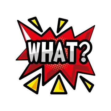 Pop art what explosion bubble detailed style icon vector design Stock Illustration