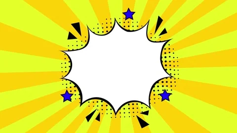 Pop art yellow  comic book cartoon background Stock Footage 160335885