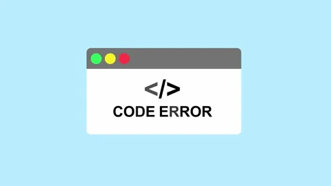 Pop up box appearing on screen, Browser code error pop up 2d with alpha matte Stockbeeldmateriaal 336039464