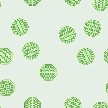 Pop bubble fidget toy glyph seamless pattern 库存插图