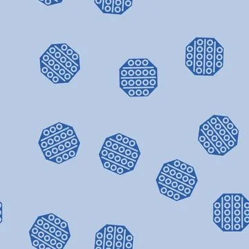 Pop bubble fidget toy glyph vector seamless pattern 스톡 일러스트