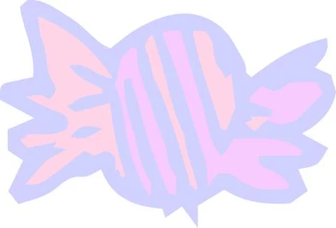 POP Candy wrapper scribbles drawn by children Stock Illustration