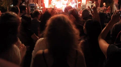 Pop Concert Audience Stock-Footage 45742319