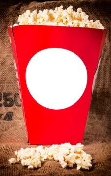 Pop corn box Stock Photos