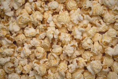 Pop Corn Close Up - Macro Sweet Popcorn Stock Photos