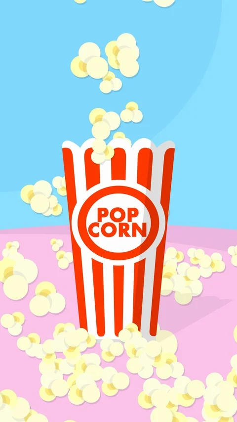 Pop-corn explosion animation 库存影片 119515297