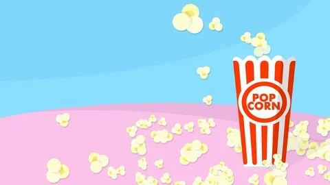 Pop-corn explosion animation Stock-Footage 119517465