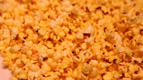 Pop Corn Macro Footage studio light Stock Footage 85706506