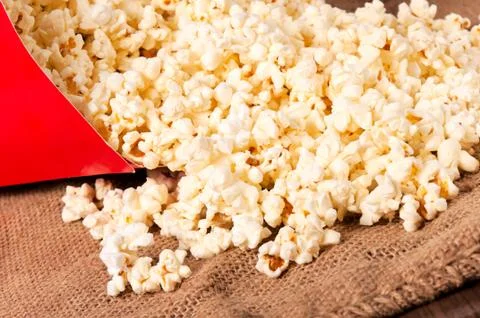 Pop corn splash Stock Photos