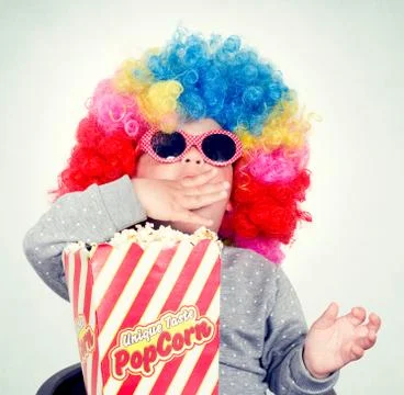 Pop corn time Stock Photos