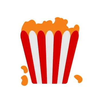 Pop corn vector design template illustration Stock Illustration
