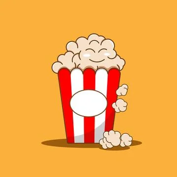 Pop corn vector design template Stock Illustration