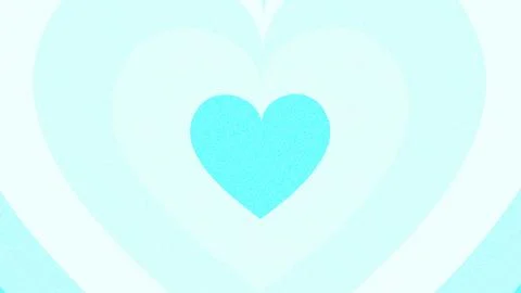 Pop Cute Heart Pattern Light Blue Wallpaper Illustrazione stock