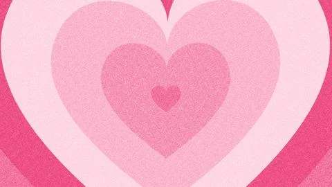 Pop Cute Heart Pattern Pink Wallpaper Illustrazione stock