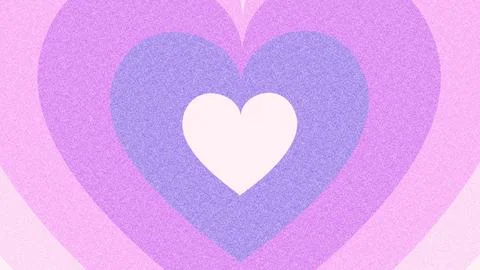 Pop Cute Heart Pattern Purple Wallpaper Illustrazione stock