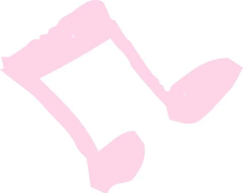 POP Cute musical note scribbles drawn by children Stock Illustration