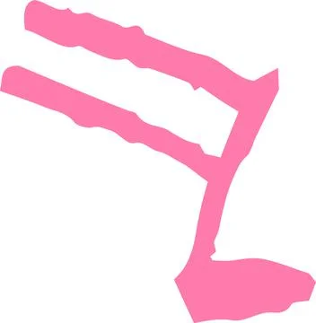 POP Cute musical note scribbles drawn by children 스톡 일러스트