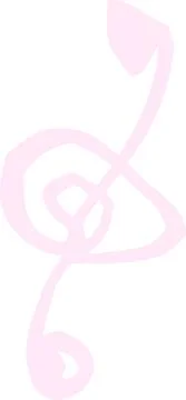 POP Cute musical note scribbles drawn by children Stock Illustration