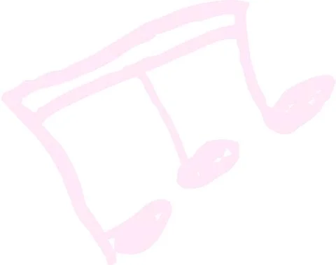 POP Cute musical note scribbles drawn by children Stock Illustration