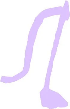 POP Cute musical note scribbles drawn by children Stock Illustration