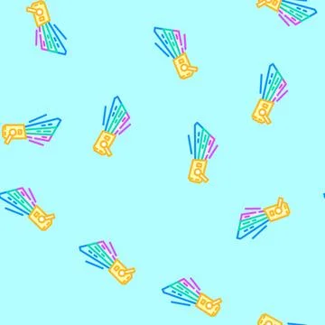 Pop disco party vector seamless pattern Illustrazione stock