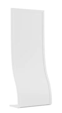 Pop up display on white background. 3d rendering Illustrazione stock