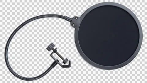 Pop Filter. Pop Filter mount for mic or microphone stand. Stock Photos