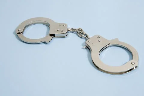 Pop handcuffs Stock Photos
