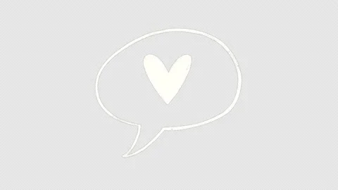 Pop up heart in speech bubble Stock Footage 153970098