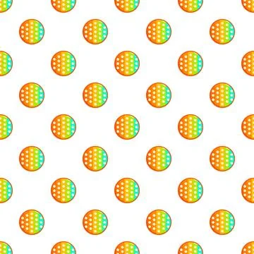 Pop it fidget toy circles seamless pattern 스톡 일러스트