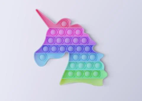 Pop it. Isolated on a white background. Realistic vector 3D illustration Stock Illustration