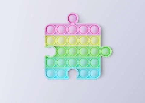 Pop it. Isolated on a white background. Realistic vector 3D illustration Stock Illustration