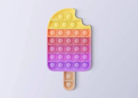 Pop it. Isolated on a white background. Realistic vector 3D illustration Stock Illustration