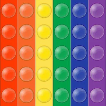 Pop it (popit). Seamless pattern. Sensory antistress toy. Trend. For backgrou Ilustração Stock