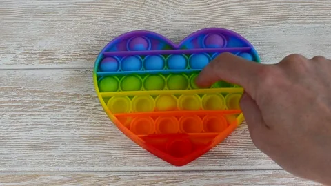 Pop it toy Stock Footage 155365878