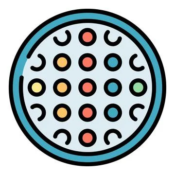 Pop it toy icon vector flat Stock Illustration