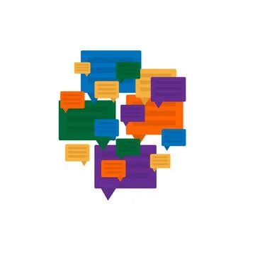 Pop-up messages Stock Illustration