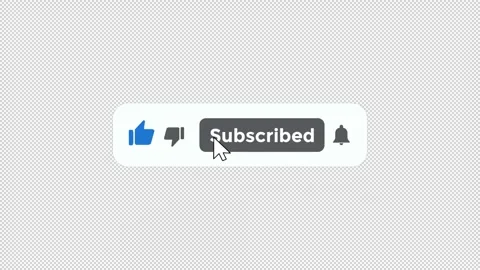 Pop up motion graphic animation of subscribe, like, share, notification button Video stock 260084711