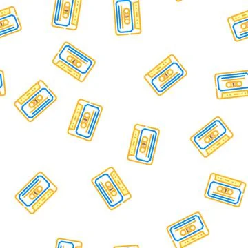 Pop music vector seamless pattern Ilustración de archivo